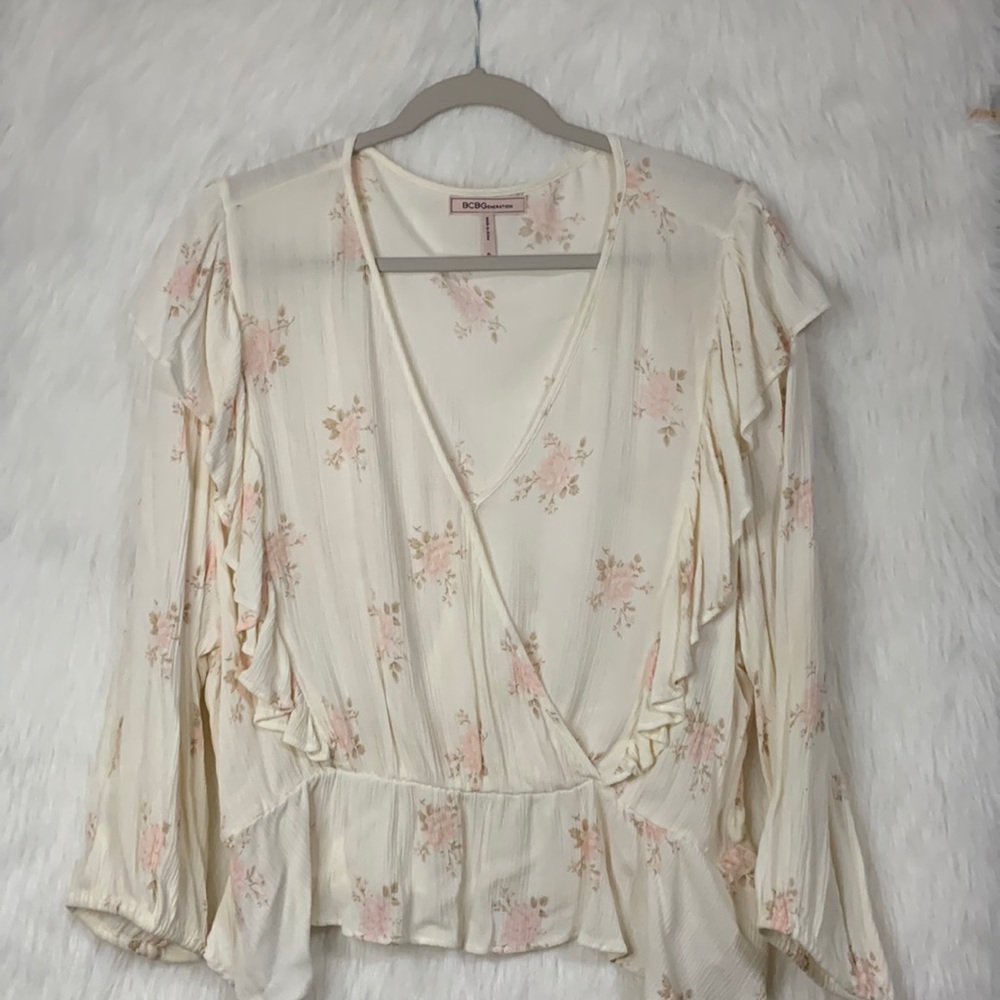 BCBGeneration floral Blouse XL